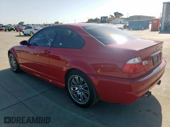2002 BMW 3 Series M3 with VIN WBSBL93402JR14404, listed as a Copart auction lot 52740145 with 97,814 mi miles and Clean Title. Bid and sale history available at DreamBid. Image 2.