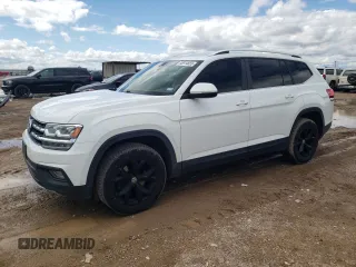 2018 Volkswagen Atlas SE z VIN 1V2CP2CA9JC595440, wystawiony jako Copart lot #55914655 z przebiegiem 97 770 mil mil oraz Czysty tytuł • Clean title. Historia ofert i sprzedaży dostępna na DreamBid. Obrazek 1.