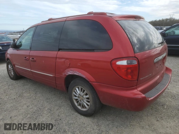 2001 Chrysler Town & Country Limited with VIN 2C8GP64L11R146074, listed as a Copart auction lot 48790415 with 137,999 mi miles and Salvage Title. Bid and sale history available at carsss.com. Image 2.