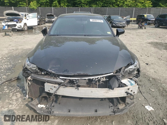 2016 Lexus IS 350 with VIN JTHCE1D2XG5010837, listed as a Copart auction lot 58997715 with 89,345 mi miles and Salvage title. Bid and sale history available at DreamBid. Image 5.