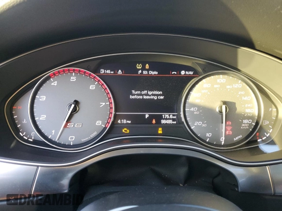 2013 Audi S6 Prestige with VIN WAUF2AFC8DN102860, listed as a Copart auction lot 79547724 with 98,485 mi miles and Salvage Title. Bid and sale history available at carsss.com. Image 9.