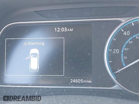 2021 Nissan LEAF SV with VIN 1N4AZ1CV0MC554964, listed as a IAAI auction lot 41649673 with 24,605 mi miles and . Bid and sale history available at DreamBid. Image 7.