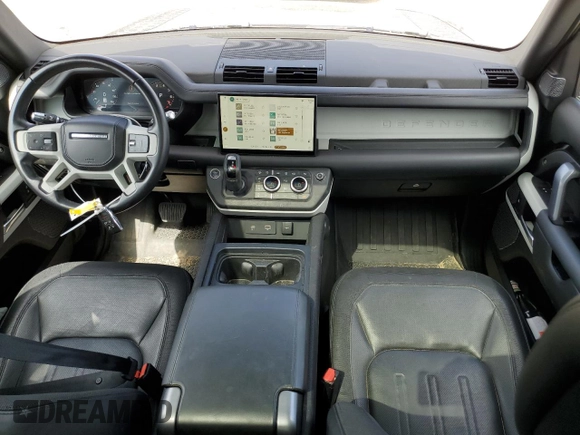 2022 Land Rover Defender with VIN SALE3ERU7N2096259, listed as a Copart auction lot 54594105 with 26,270 mi miles and Salvage title. Bid and sale history available at DreamBid. Image 8.