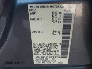 2018 Nissan Altima 2.5 SR with VIN 1N4AL3AP9JC109524, listed as a IAAI auction lot 41177265 with 253,800 mi miles. Bid and sale history available at carsss.com. Image 9.