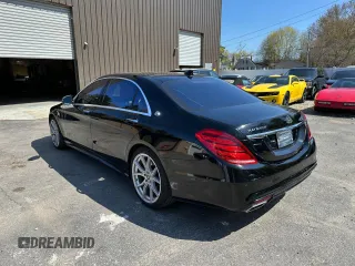 2015 Mercedes-Benz S 550 with VIN WDDUG8CB5FA129871, listed as a Copart auction lot 55213305 with 110,748 mi miles and Clean Title. Bid and sale history available at carsss.com. Image 3.