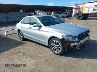 2018 Mercedes-Benz C C 300 with VIN 55SWF4KB6JU270155, listed as a IAAI auction lot 41615411 with 57,495 mi miles. Bid and sale history available at carsss.com. Image 1.
