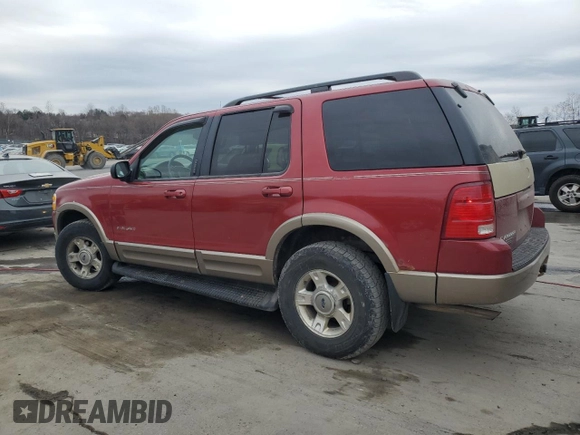 2002 Ford Explorer Eddie Bauer z VIN 1FMZU74E92ZA92214, wystawiony jako Copart lot #50158195 z przebiegiem 277 695 mil mil oraz Szkoda całkowita • Salvage title. Historia ofert i sprzedaży dostępna na DreamBid. Obrazek 2.