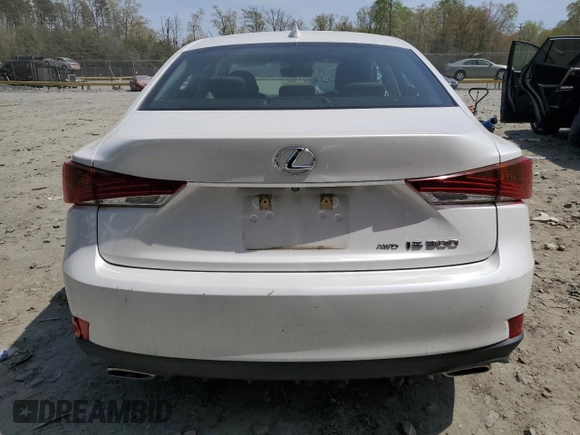 2017 Lexus IS 300 with VIN JTHCM1D26H5025209, listed as a Copart auction lot 53488055 with 12,740 mi miles and Salvage Title. Bid and sale history available at DreamBid. Image 6.