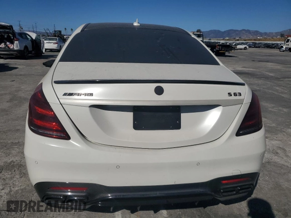 2018 Mercedes-Benz S 63 AMG with VIN WDDUG8JB6JA418611, listed as a Copart auction lot 74200443 with 43,380 mi miles and . Bid and sale history available at DreamBid. Image 6.