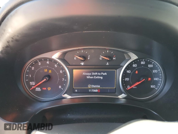 2020 GMC Terrain SLE with VIN 3GKALTEV2LL301902, listed as a Copart auction lot 47677615 with 117,068 mi miles and Salvage Title. Bid and sale history available at DreamBid. Image 9.