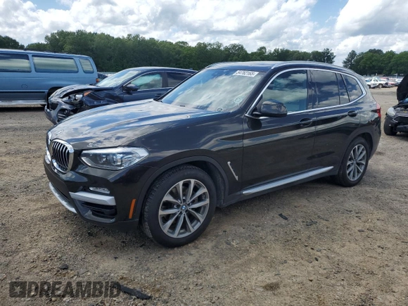 2019 BMW X3 sDrive30i with VIN 5UXTR7C56KLF27949, listed as a Copart auction lot 54762165 with 88,414 mi miles and Salvage Title. Bid and sale history available at DreamBid. Image 1.