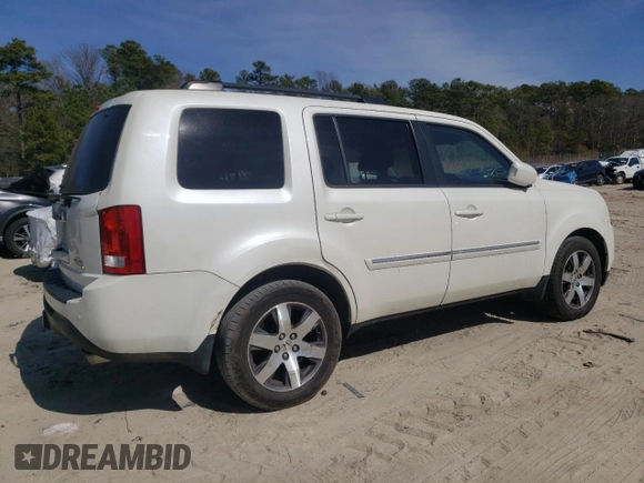 2012 Honda Pilot Touring with VIN 5FNYF4H97CB083346, listed as a Copart auction lot 48261855 with 127,723 mi miles and Salvage Title. Bid and sale history available at DreamBid. Image 3.