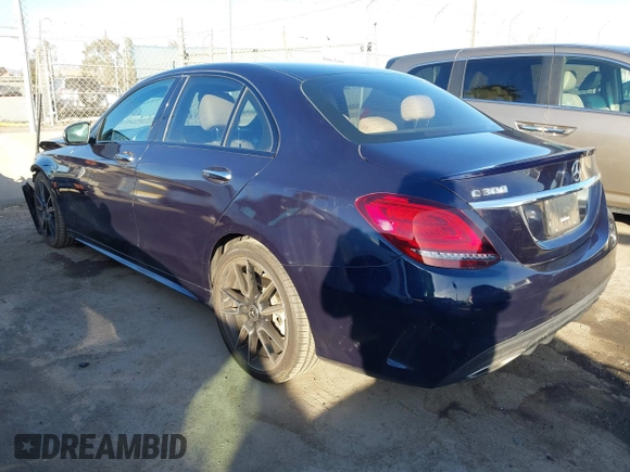 2020 Mercedes-Benz C 300 with VIN 55SWF8DB0LU325884, listed as a IAAI auction lot 41382848 with 69,831 mi miles and . Bid and sale history available at carsss.com. Image 3.