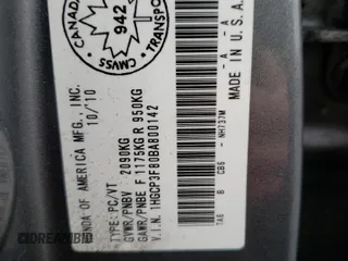2011 Honda Accord EX-L с VIN 1HGCP3F80BA800142, выставлен на аукционе Copart как лот 35633982 с пробегом 246 993 миль миль и Чистый • Clean title. История ставок и продаж доступна на DreamBid. Изображение 10.