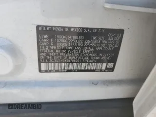 2024 Honda HR-V Sport z VIN 3CZRZ1H5XRM708201, wystawiony jako Copart lot #68973844 z przebiegiem Nie podano mil oraz Szkoda całkowita • Salvage title. Historia ofert i sprzedaży dostępna na DreamBid. Obrazek 13.