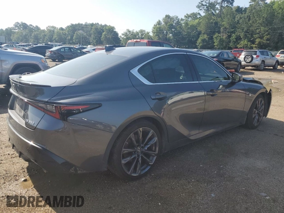 2022 Lexus IS 350 F Sport with VIN JTHGZ1B22N5049718, listed as a Copart auction lot 59851625 with Not provided miles and Salvage title. Bid and sale history available at DreamBid. Image 3.