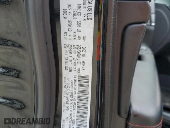 2019 Jeep Grand Cherokee Trailhawk with VIN 1C4RJFLT1KC640958, listed as a Copart auction lot 47640714 with 40,393 mi miles and . Bid and sale history available at DreamBid. Image 13.
