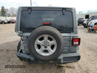 2021 Jeep Wrangler Unlimited Freedom with VIN 1C4HJXDN4MW672340, listed as a Copart auction lot 49406695 with 48,832 mi miles and Salvage title. Bid and sale history available at DreamBid. Image 6.