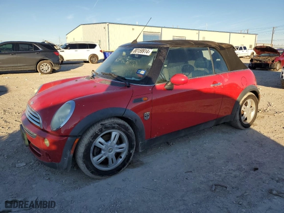 2006 MINI Cooper Convertible with VIN WMWRF33596TF64543, listed as a Copart auction lot 80159914 with 91,941 mi miles and Salvage Title. Bid and sale history available at carsss.com. Image 1.