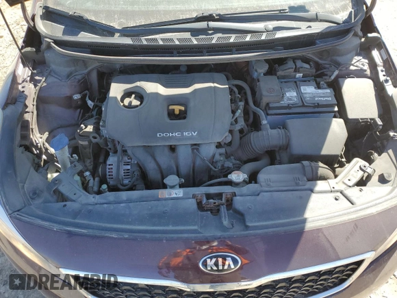 2017 Kia Forte LX with VIN 3KPFK4A70HE160177, listed as a Copart auction lot 48295945 with 133,496 mi miles and Salvage Title. Bid and sale history available at carsss.com. Image 12.