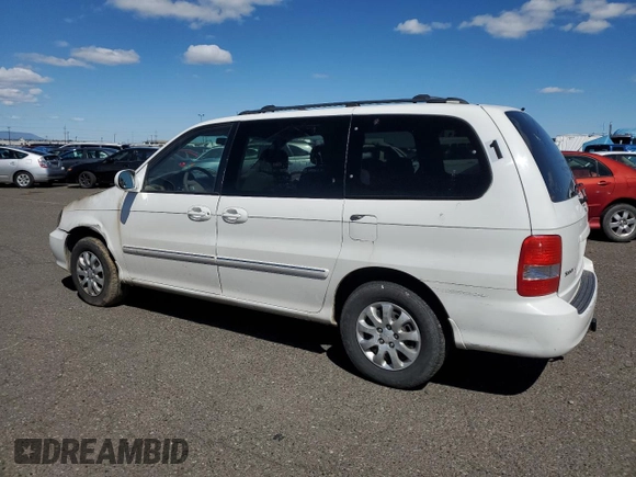 2004 Kia Sedona LX with VIN KNDUP131946538819, listed as a Copart auction lot 50098514 with 0 mi miles and Salvage Title. Bid and sale history available at carsss.com. Image 2.