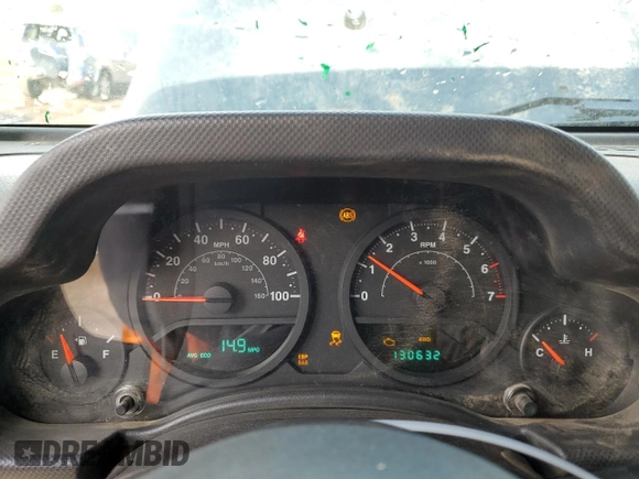 2007 Jeep Wrangler Unlimited Rubicon with VIN 1J4GA69177L100903, listed as a Copart auction lot 81321154 with 130,632 mi miles and Salvage title. Bid and sale history available at DreamBid. Image 9.