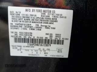 2018 Ford Taurus SEL with VIN 1FAHP2H87JG133079, listed as a Copart auction lot 53460824 with 170,481 mi miles and Salvage Title. Bid and sale history available at carsss.com. Image 13.