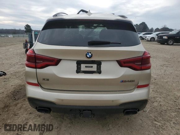 2021 BMW X3 M40i with VIN 5UXTY9C09M9E61321, listed as a Copart auction lot 44116045 with 0 mi miles and Salvage Title. Bid and sale history available at carsss.com. Image 6.