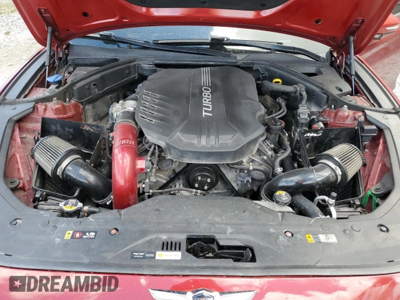 2021 Genesis G70 3.3T with VIN KMTG34LE4MU076356, listed as a Copart auction lot 50625765 with 33,510 mi miles and Salvage Title. Bid and sale history available at carsss.com. Image 13.