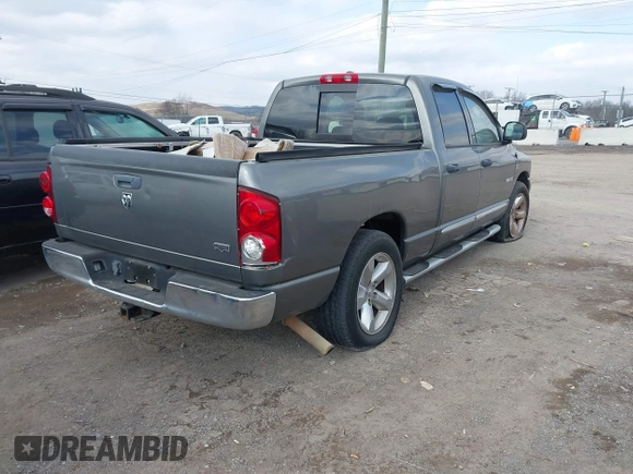 2008 Dodge 1500 SLT with VIN 1D7HA18268S599634, listed as a IAAI auction lot 41378572 with 201,883 mi miles and . Bid and sale history available at DreamBid. Image 4.