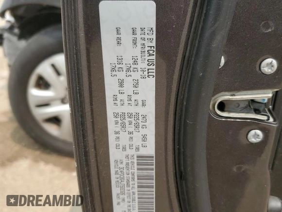 2018 Dodge Journey SXT with VIN 3C4PDCBG4JT522326, listed as a Copart auction lot 58783655 with 131,158 mi miles and Salvage title. Bid and sale history available at DreamBid. Image 14.