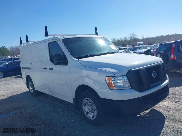 2020 Nissan NV Cargo SV with VIN 1N6BF0KM5LN809313, listed as a IAAI auction lot 41863076 with 127505 miles. Bid and sale history available at carsss.com. Image 1.