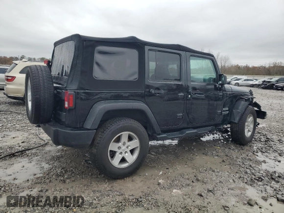 2018 Jeep Wrangler JK Unlimited Sport S with VIN 1C4HJWDG2JL925986, listed as a Copart auction lot 85048114 with 59,333 mi miles and Salvage Title. Bid and sale history available at carsss.com. Image 3.