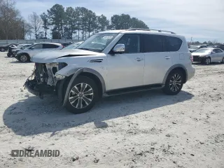 2019 Nissan Armada SL with VIN JN8AY2ND2K9093689, listed as a Copart auction lot 49578385 with 159,996 mi miles and Salvage Title. Bid and sale history available at carsss.com. Image 1.