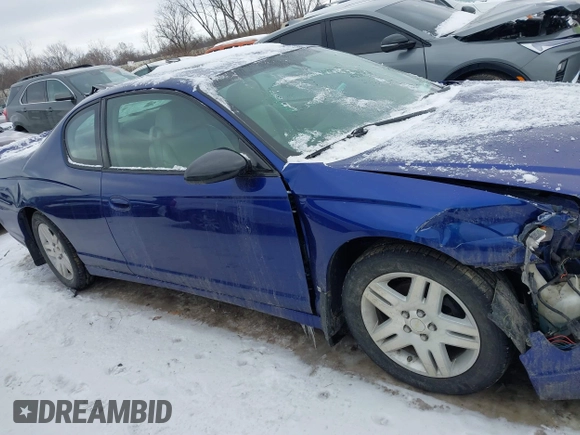 2006 Chevrolet Monte Carlo LTZ with VIN 2G1WN161069396231, listed as a IAAI auction lot 41267265 with 98,847 mi miles and . Bid and sale history available at DreamBid. Image 13.