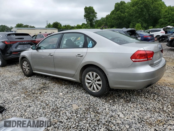 2012 Volkswagen Passat S with VIN 1VWAP7A3XCC017003, listed as a Copart auction lot 58579625 with 282,364 mi miles and Clean title. Bid and sale history available at DreamBid. Image 2.