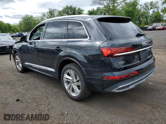 2021 Audi Q7 Premium Plus with VIN WA1LXAF76MD038019, listed as a Copart auction lot 57455365 with 30,848 mi miles and Salvage title. Bid and sale history available at DreamBid. Image 2.