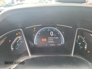 2020 Honda Civic Sedan Touring with VIN 2HGFC1F93LH105422, listed as a Copart auction lot 88485325 with 72,006 mi miles and Salvage Title. Bid and sale history available at carsss.com. Image 9.