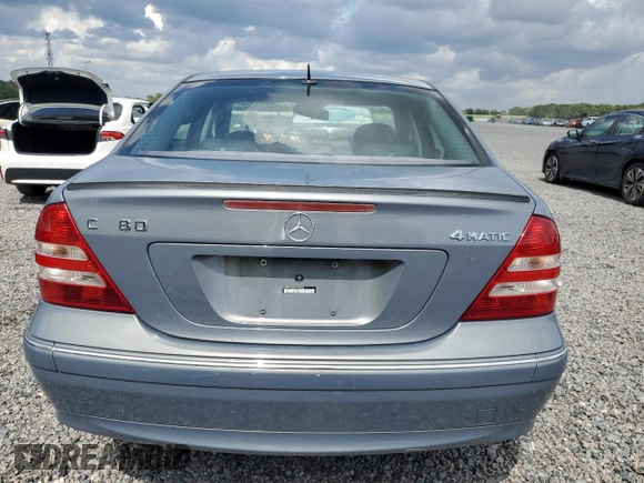 2006 Mercedes-Benz C 280 Luxury with VIN WDBRF92J26F738404, listed as a Copart auction lot 59291165 with 86,479 mi miles and Salvage title. Bid and sale history available at DreamBid. Image 6.
