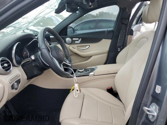 2020 Mercedes-Benz C 300 with VIN WDDWF8EB1LR558379, listed as a Copart auction lot 60684585 with Not provided miles and Salvage title. Bid and sale history available at DreamBid. Image 7.