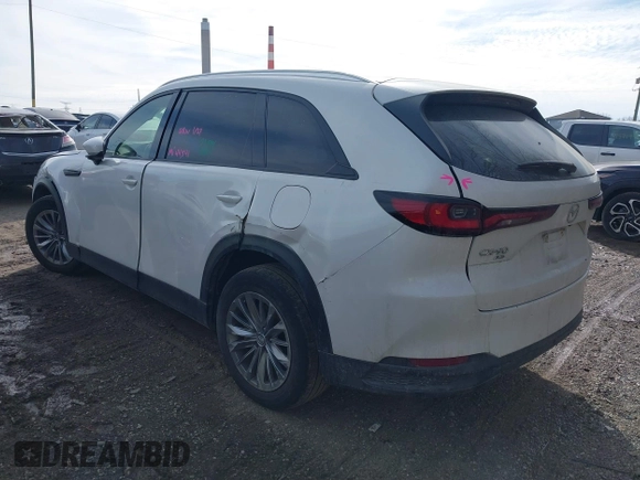 2024 Mazda CX-90 Preferred Plus with VIN JM3KKCHD9R1120051, listed as a IAAI auction lot 41574913 with 44,541 mi miles and . Bid and sale history available at DreamBid. Image 3.