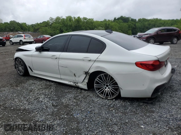 2019 BMW 5 Series M550i xDrive with VIN WBAJB9C54KB288569, listed as a Copart auction lot 58707235 with Not provided miles and Salvage title. Bid and sale history available at DreamBid. Image 2.