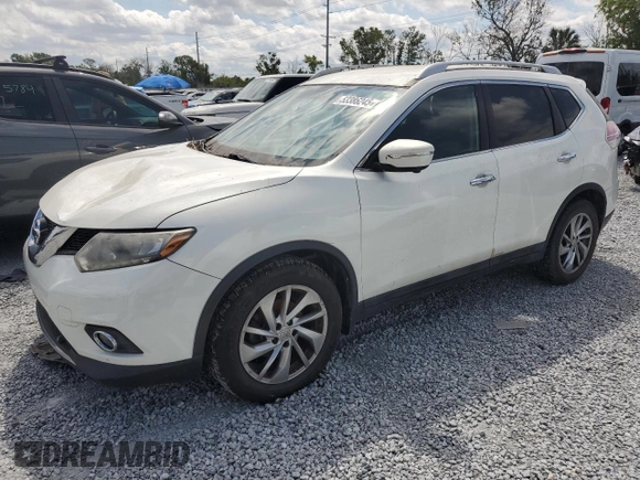 2014 Nissan Rogue SV with VIN 5N1AT2MT8EC754762, listed as a Copart auction lot 53386245 with 102,905 mi miles and Clean Title. Bid and sale history available at carsss.com. Image 1.