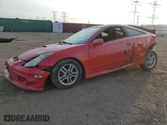 2003 Toyota Celica GT with VIN JTDDR32T730166231, listed as a Copart auction lot 74441834 with 187,022 mi miles and Salvage Title. Bid and sale history available at carsss.com. Image 1.
