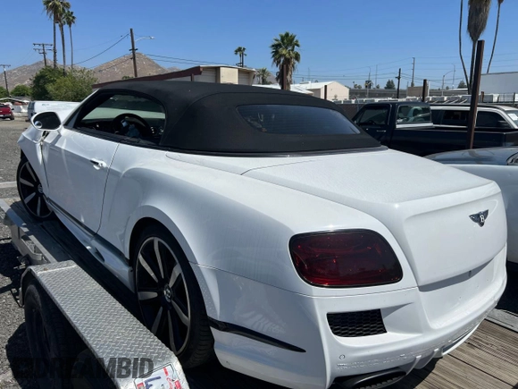 2013 Bentley Continental GT with VIN SCBGT3ZA8DC087043, listed as a Copart auction lot 57523435 with 55,293 mi miles and Clean Title. Bid and sale history available at DreamBid. Image 3.