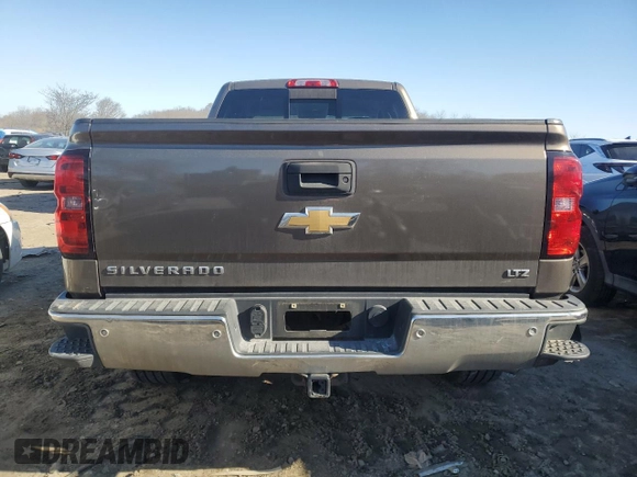 2015 Chevrolet Silverado 1500 LTZ with VIN 1GCVKSEC7FZ283872, listed as a Copart auction lot 45798645 with 0 mi miles and Salvage Title. Bid and sale history available at carsss.com. Image 6.