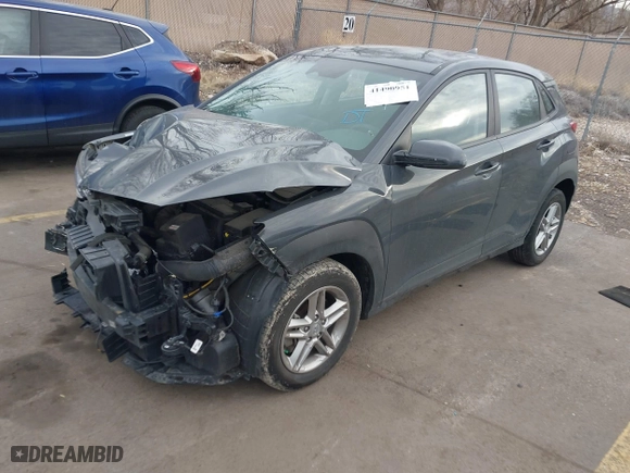 2023 Hyundai Kona SE with VIN KM8K2CAB5PU040450, listed as a IAAI auction lot 41490951 with 35,470 mi miles. Bid and sale history available at carsss.com. Image 2.