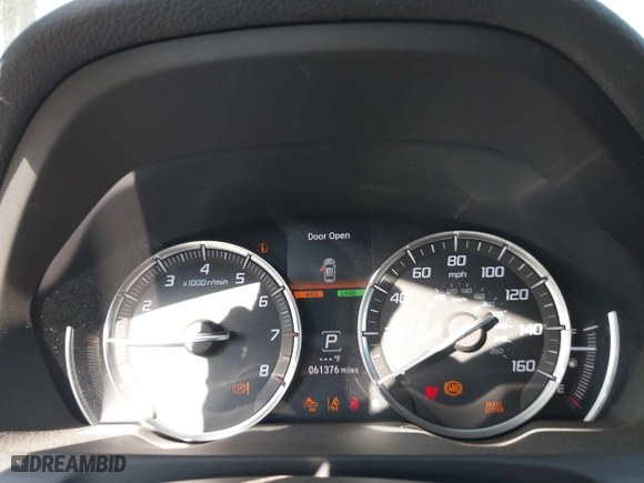 2019 Acura TLX with VIN 19UUB1F3XKA009385, listed as a IAAI auction lot 40584274 with 61,376 mi miles. Bid and sale history available at carsss.com. Image 7.