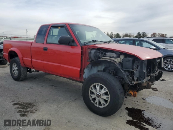 2002 GMC Sonoma SLS with VIN 1GTCT19W628201276, listed as a Copart auction lot 80494294 with 248,850 mi miles and Salvage Title. Bid and sale history available at carsss.com. Image 4.