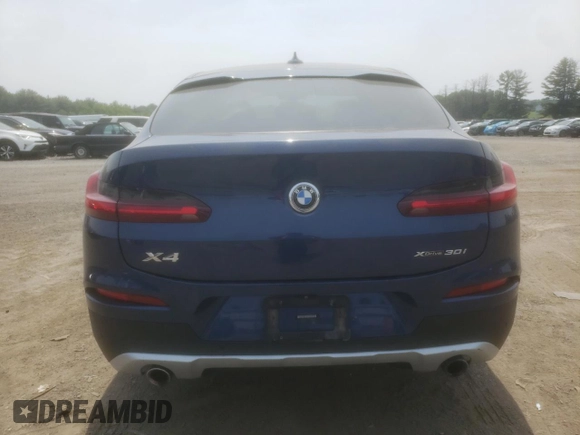2019 BMW X4 xDrive30i with VIN 5UXUJ3C52KLG51818, listed as a Copart auction lot 59573625 with 77,841 mi miles and Salvage title. Bid and sale history available at DreamBid. Image 6.